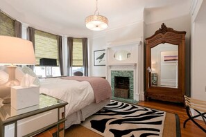 Queen bedroom with great morning light