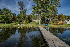 View of the yard from the dock