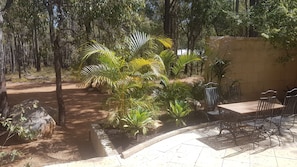 The view out to private carparking area and driveway for unit.