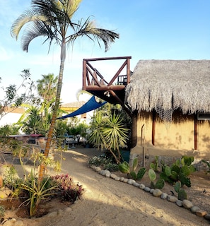 Walk way leading to front of casita