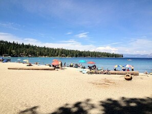 Meeks Bay less than 10 minutes away.