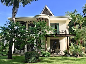 Villa as seen looking back from the beach.