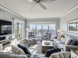 Living Room with Ocean Views at 6207 Hampton Place