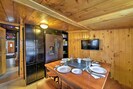 The modern kitchen comes fully equipped!