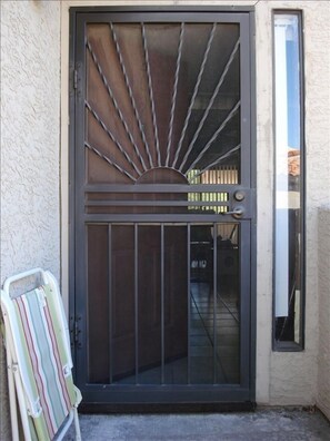 Front entrance security door