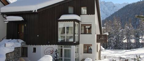 Baita Chalet Haus Rita Solda Alto Adige in inverno