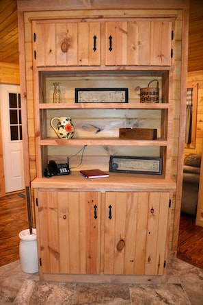 Hutch in Kitchen Area