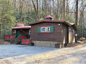 Front of Log Cabin