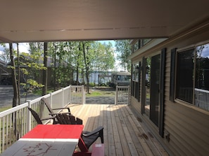 Deck looking out to Georgain Bay