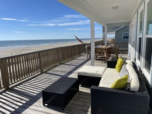 beautiful  views from any seat and steps to the beach