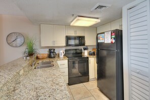 Fully equipped kitchen will help make meal prep a breeze.