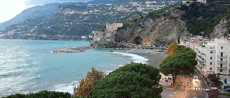 Vue sur la plage/l’océan