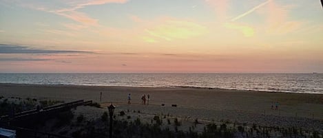 Vue sur la plage ou l’océan