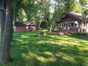 Cabin, Boat House & Front Yard