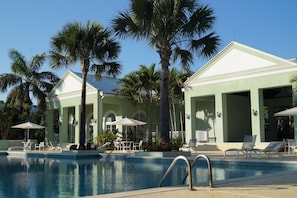 Enjoy tons of lounge chairs while viewing the ocean!