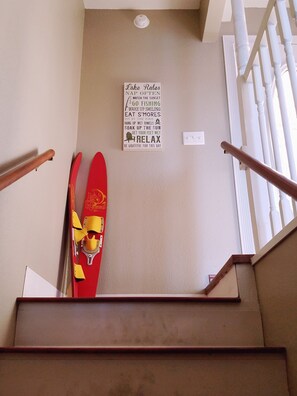 Stairs to downstairs areas