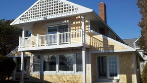 Back of house facing beach