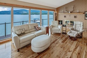 Living room with panoramic views