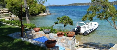 Seaview and private beach