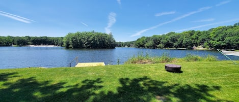 Lakefront! So close! Walk out straight from deck to your private dock. No Stairs