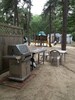 non movable gas grills and moveable charcoal grills for your use
