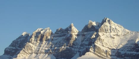 Dents du Midi, vue depuis la terrasse