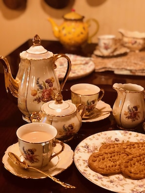 English tea and biscuits are a nice treat we offer at our Inn.