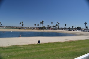 View from our deck looking towards Sea World