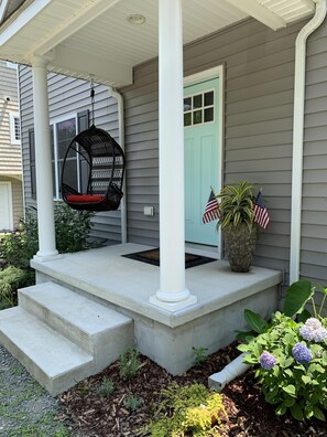 Relax in the porch swing