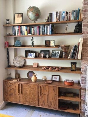 Built-in shelves