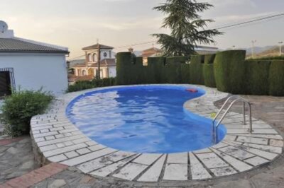 villa with tennis court, pool, garden