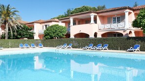 Lounge around the outdoor pools during summer!