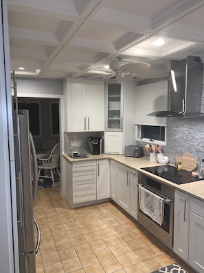 Beautiful state of the art kitchen. Ocean views.