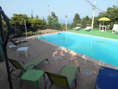 Panoramic Casavacanza in Villa with swimming pool 'SoleMare'