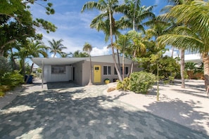 Lemon Drop driveway and front of the home