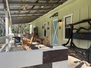 Old cracker style Florida porch