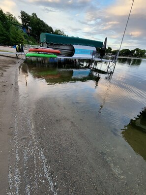 Sandy Beach with clear water. Great for Kids!