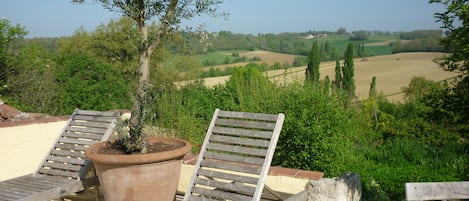 Vue depuis la piscine