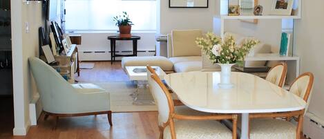 Gorgeous Dining and Living Room, all Custom Furniture.