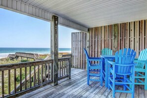 Upper deck with panoramic ocean views!