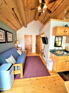 Living area with AC unit