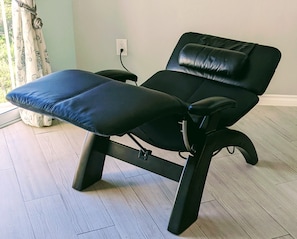 Recliner Helps Back Problems. Zero Gravity Chair, Replaced Beige Chair.