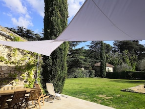 View of garden from the terrace