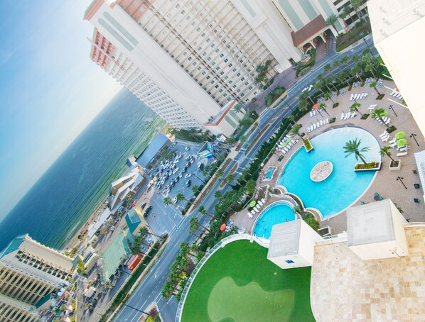 View from the 10th-floor pool