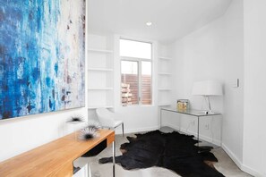 Light pours into the front entry hall