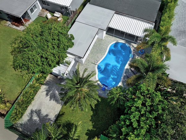 aereal view of the house