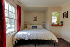 Wonderful light into the bedroom with a nice view.  Perfect place to plan your day.