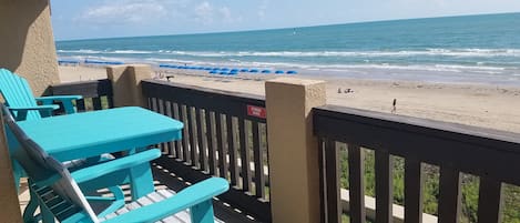 100% Beachfront View with New Polywood Patio Furniture September  2019