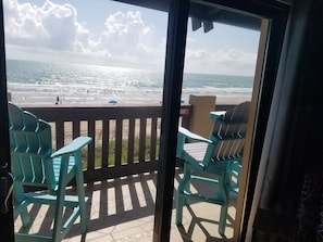 View to the BEACH from the LIVINGROOM 