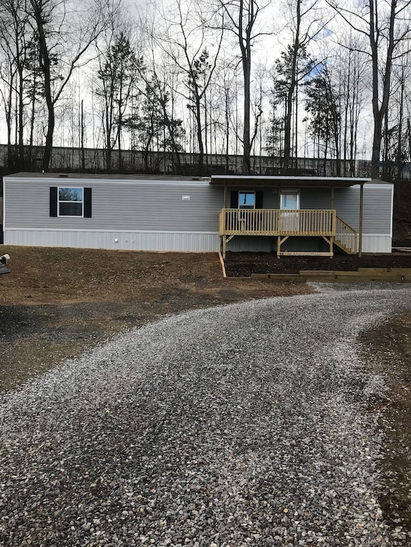 Driveway and front of house